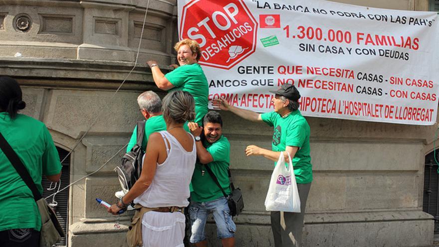 Manifestación contra los desahucios en Barcelona el pasado mes de julio / Person Behind the Scenes