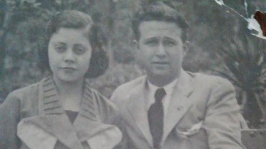 Magdalena Liñán con su marido, Bibiano Ramírez