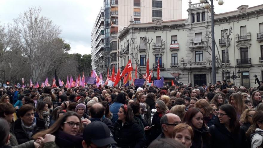 Manifestación en Albacete en la tarde del 8M