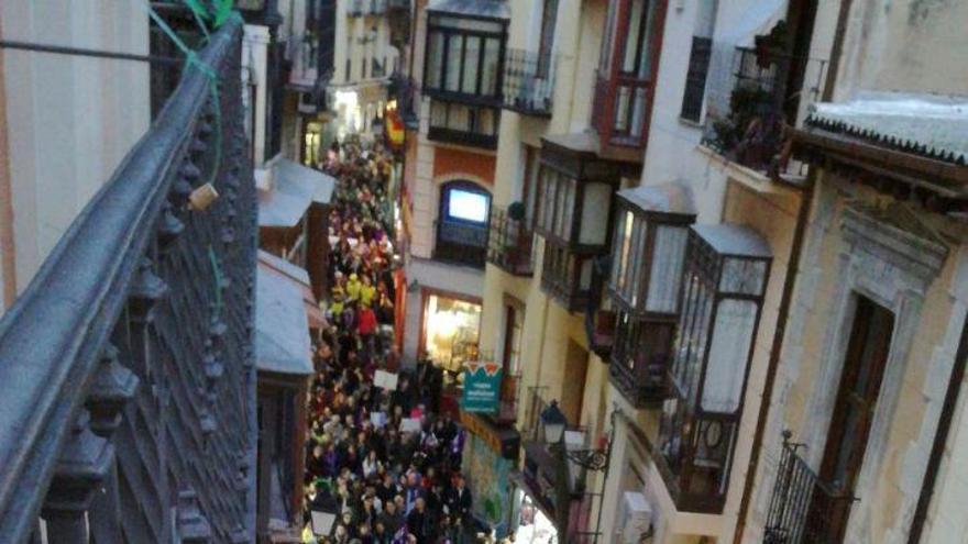Manifestación en pleno Casco Histórico de Toledo