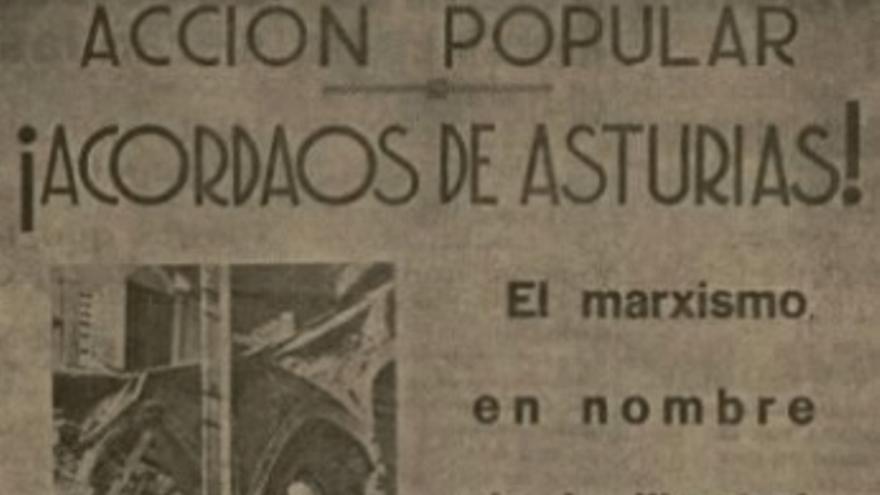 Propaganda electoral de la CEDA para las Elecciones Generales de febrero de 1936