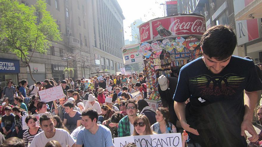 Marcha contra la Ley Monsanto en Chile/ Foto: Flikr (Mapuexpress)