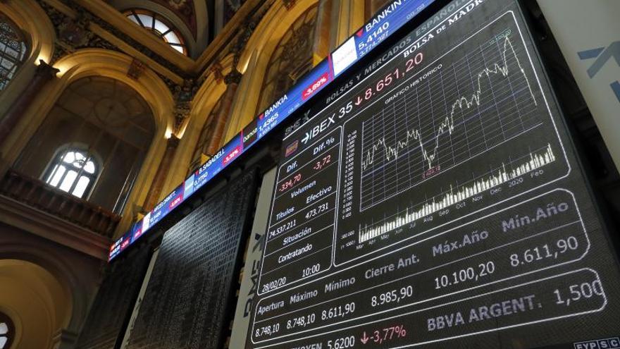 La Bolsa española rebota el 1,8 % tras registrar su peor semana en una década