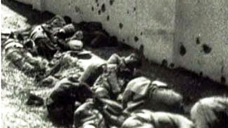 Imagen de archivo de la matanza de Badajoz / Diputación de Badajoz
