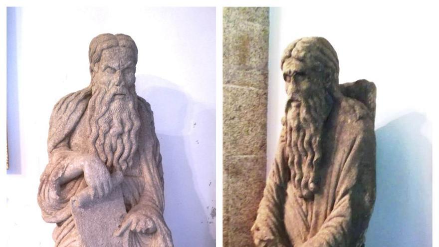 Las estatuas de Abraham e Isaac, este mes de septiembre en el Pazo de MeirÃ¡s