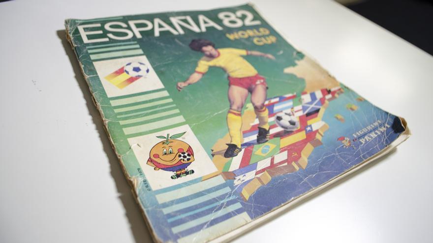 Álbum de Panini del Mundial 1982.
