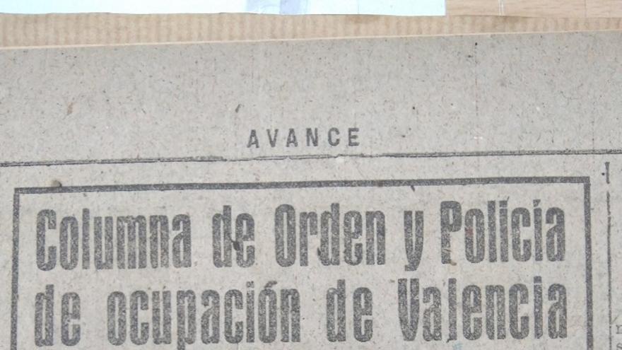 Anuncio del coronel Antonio Aymat en el diario franquista 'Avance'
