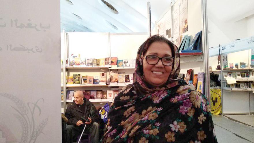 Aziza, escritora y presidenta de la Asociación de Escritoras de Marruecos