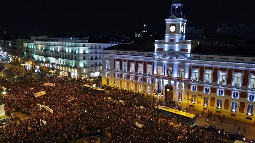 Concentración feminista en la Puerta del Sol, Madrid  /foto: Cristina Pozo