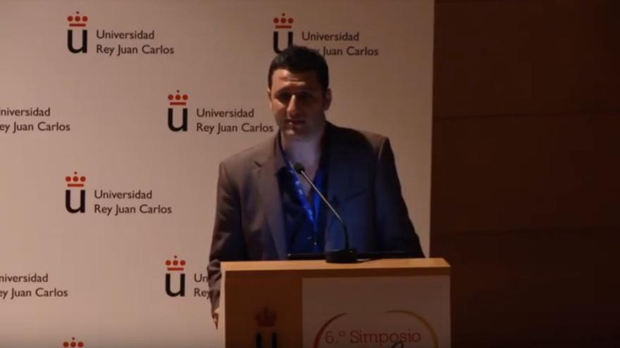 David Moreno Pérez, en un simposio de la Asociación Española de Vacunología celebrado en 2013