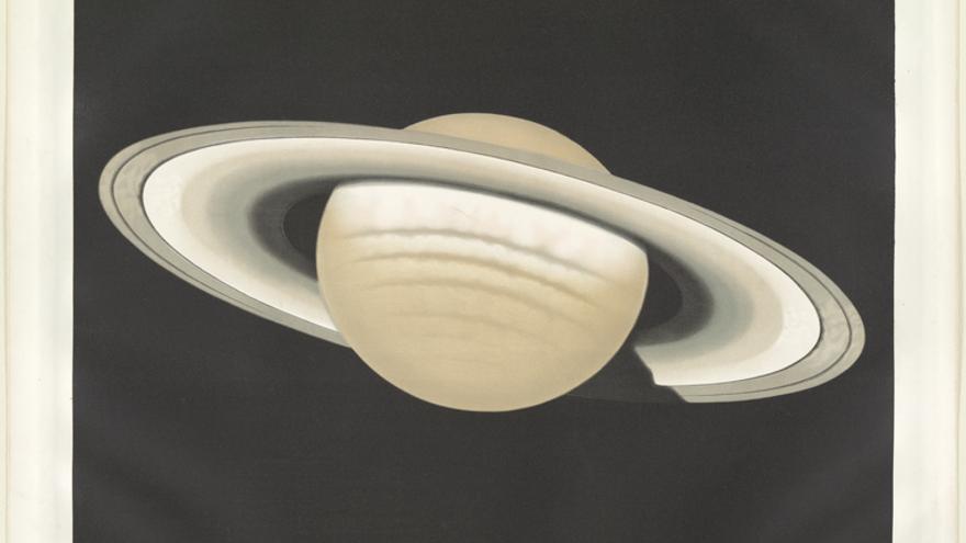 Dibujo del planeta Saturno observado el 30 de noviembre de 1874