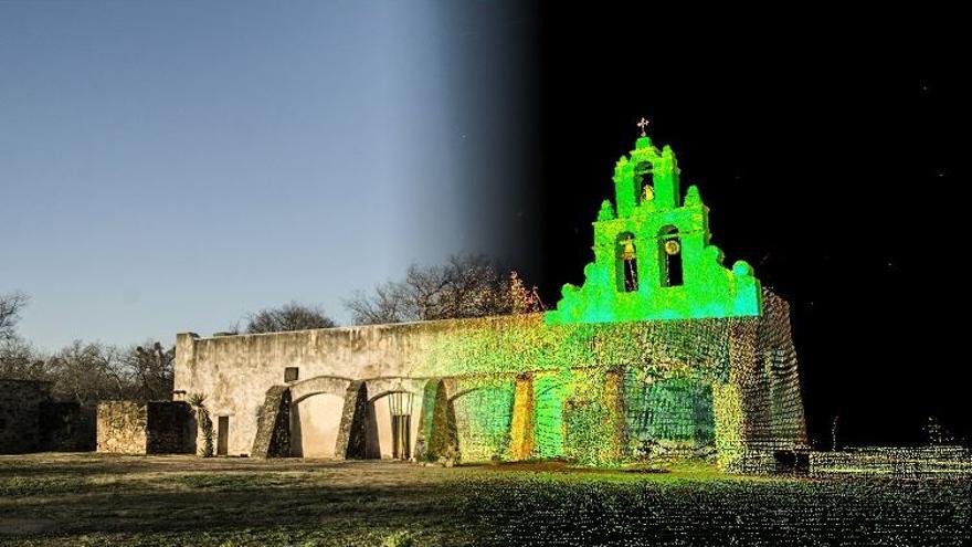 Escaneo 3D de una iglesia en San Antonio (EEUU)