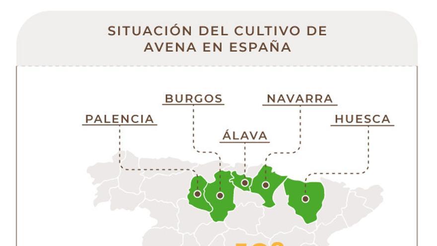 España es el décimo productor mundial de avena. 