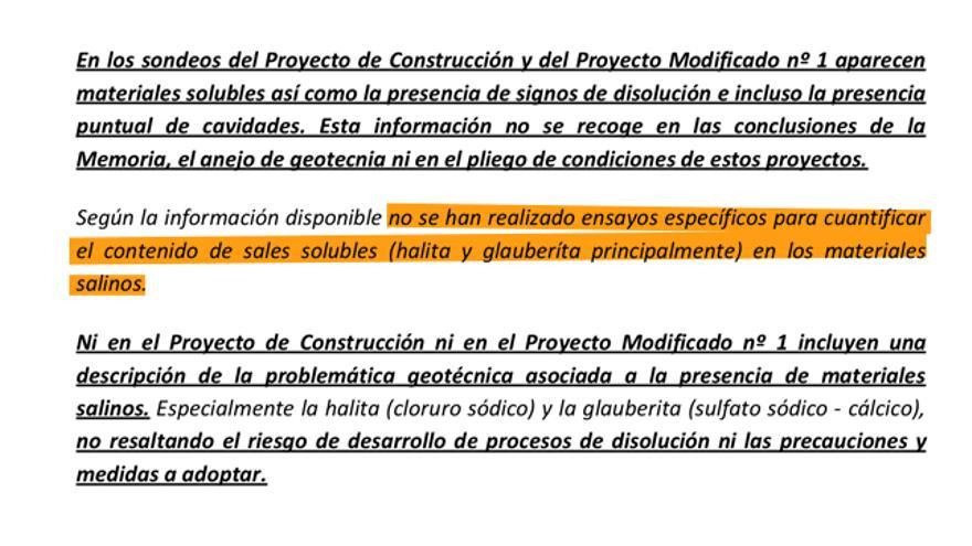 Extracto del informe de la Comunidad de Madrid (2016). 