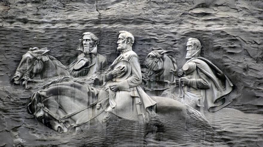  Figuras confederadas talladas en Stone Mountain