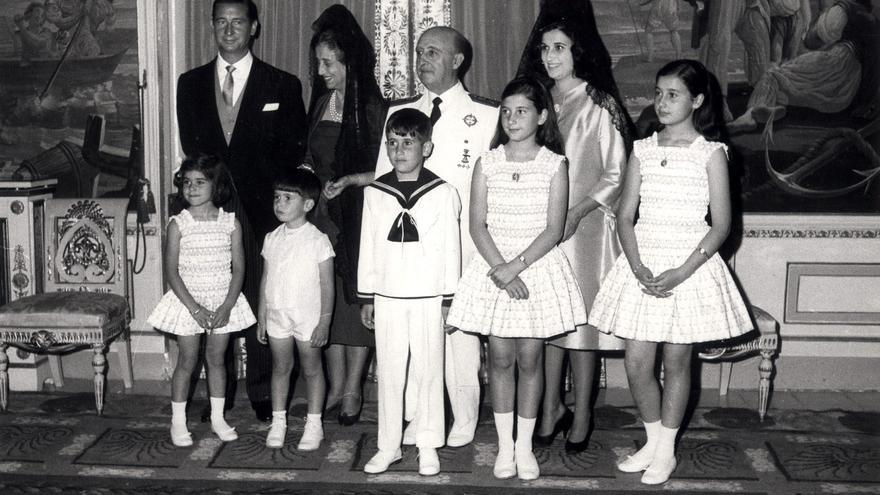 Los nietos de Franco, con el dictador