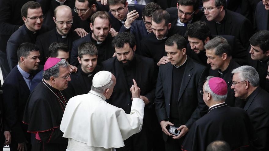 El papa Francisco durante la audiencia semanal general este miércoles en el Vaticano.