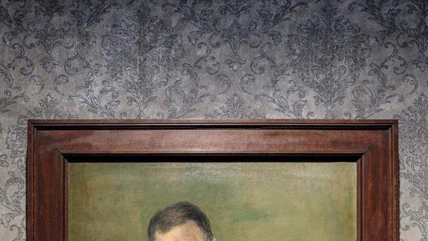 Este retrato de Galdós, no tan conocido como el que le hizo Sorolla y hoy en día perteneciente a la colección del Gabinete Literario, fue realizado por Juan Carló en 1918, dos años antes de la muerte del escritor, siendo el último que se le hizo en vida