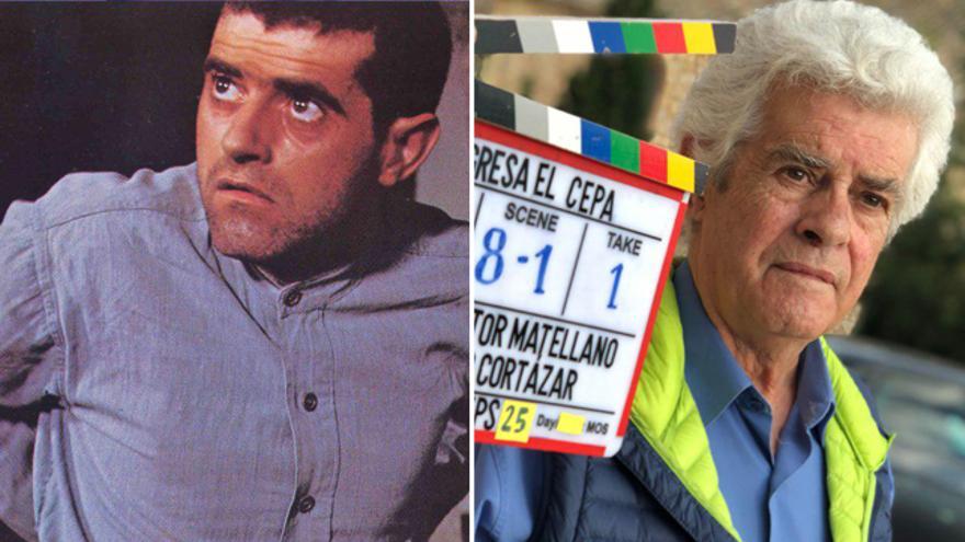 Guillermo Montesinos como El Cepa y, cuarenta años después, durante el rodaje del documental