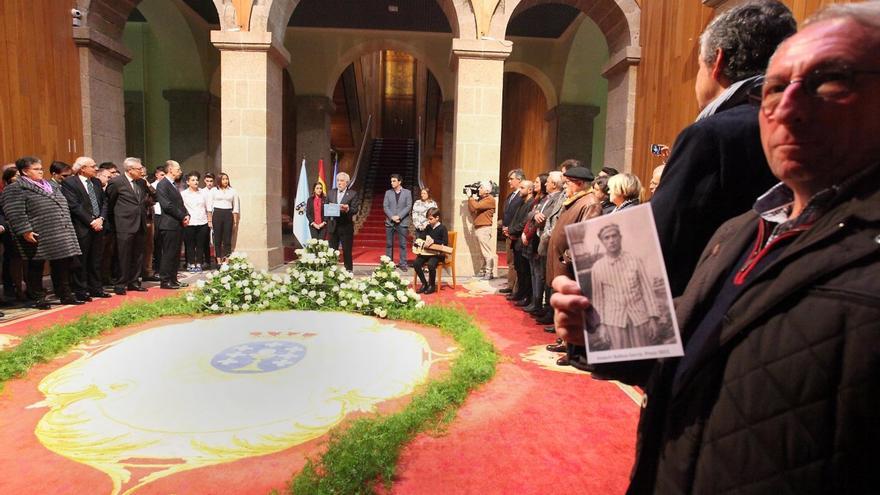 Homenaje a las víctimas gallegas del nazismo, el pasado año en el Parlamento