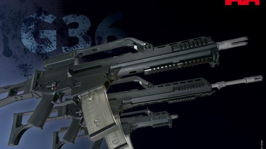 Imagen promocional del fusil de asalto G36 por el que ha sido condenado la empresa Heckler &amp; Koch por su venta en México. 