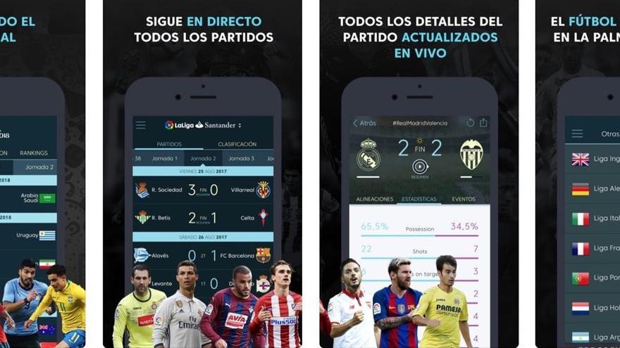 Imagen promocional de la 'app' de la Liga.