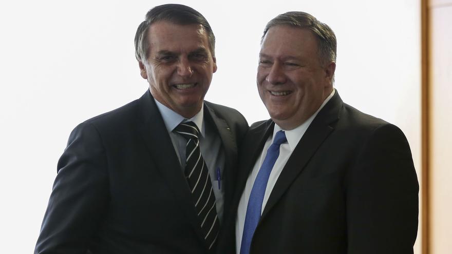 Jair Bolsonaro y Mike Pompeo 