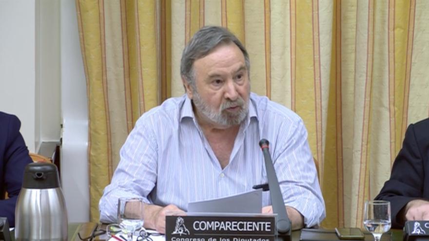José Enrique Villarino, excargo de Renfe, en su comparecencia en el Congreso