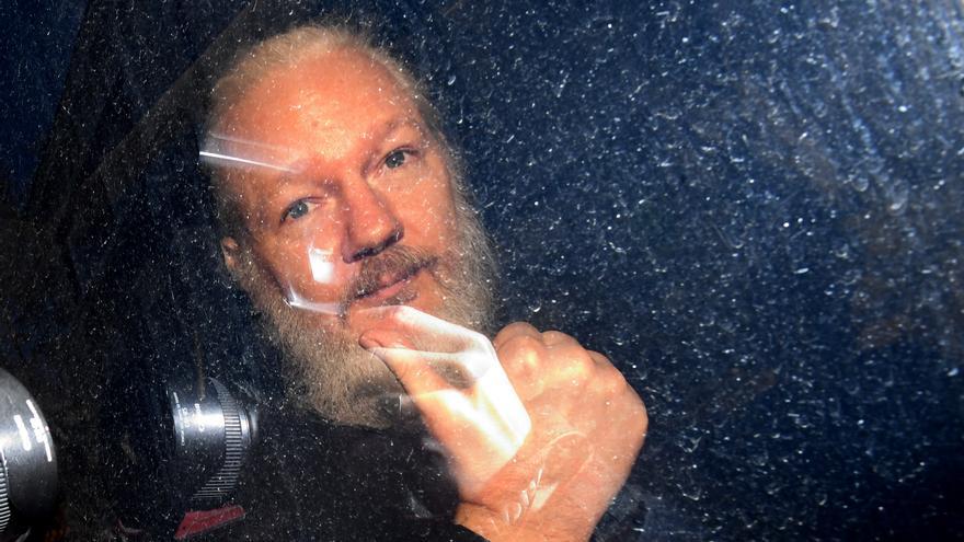 Julian Assange a su llegada al Tribunal de Magistrados de Westminster.