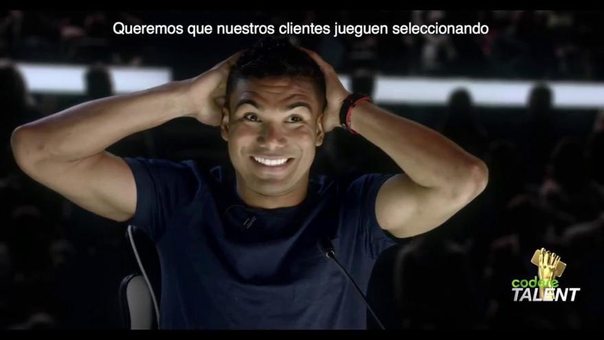 El centrocampista del Real Madrid, Carlos Henrique Casemiro​, en una promoción de Codere