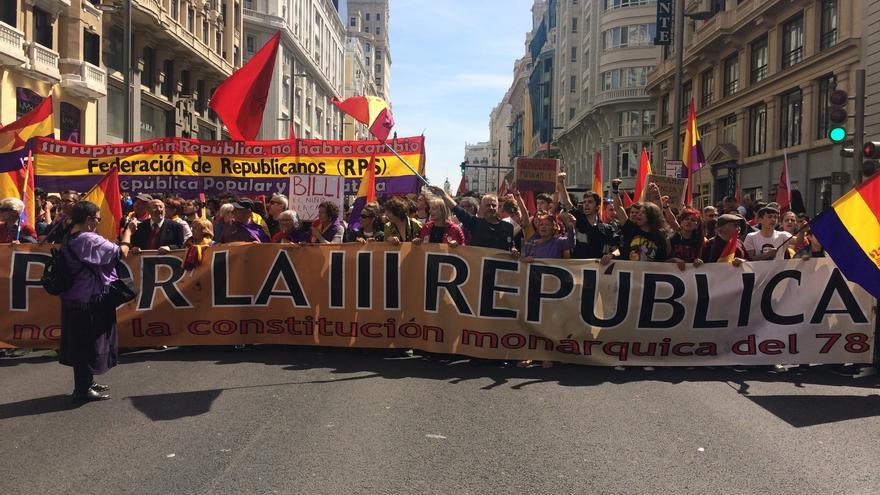 Manifestación por la III República en Madrid