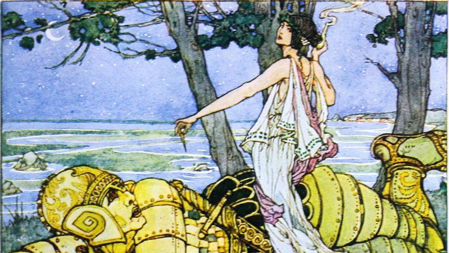 Medea y Talos en 'Historias de dioses y héroes' (1920), de Thomas Bulfinch