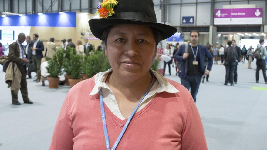 Melania Canales, representante indígena. Jose Verdugo