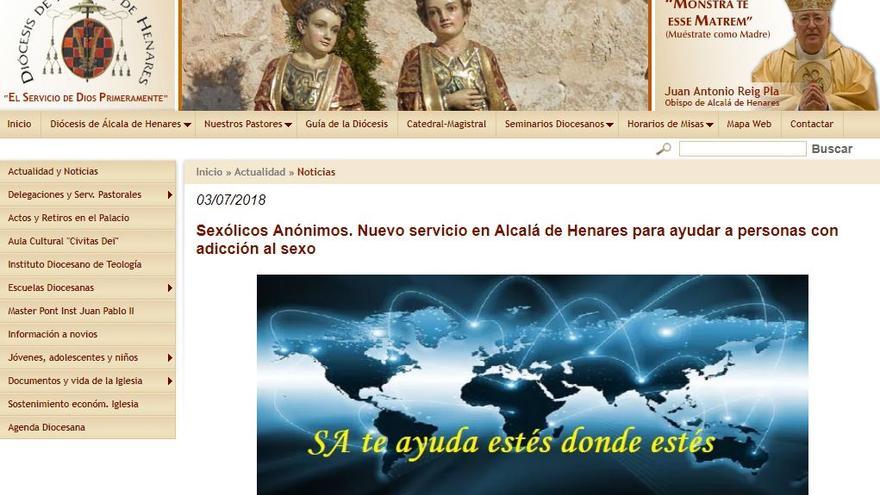 Página web del obispado de Alcalá de Henares