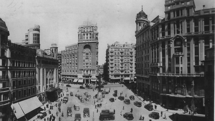 Plaza de Callao (Madrid) en los años 30 