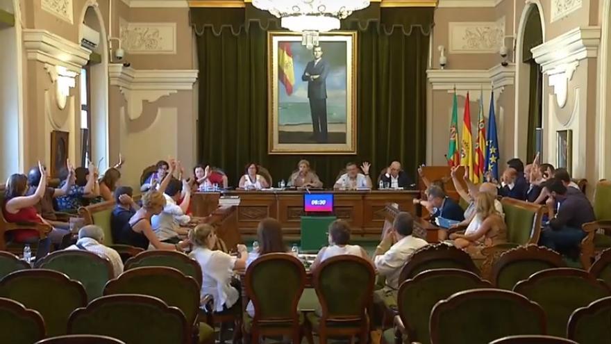 Pleno del Ayuntamiento de Castelló. 