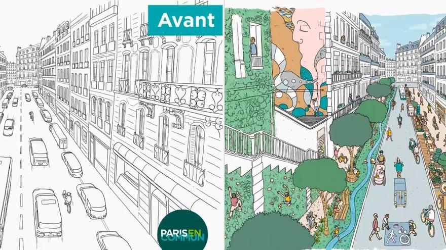 Proyecto 'La Ville du Quart d'Heure' presentado por la alcaldesa de París, Anne Hidalgo