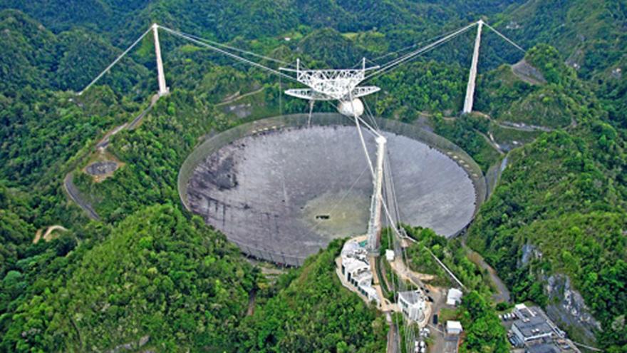 Radiotelescopio de Arecibo, el segundo más grande del mundo | Foto: Wikimedia Commons