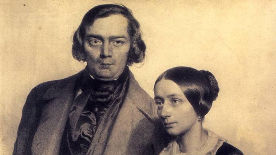 Robert y Clara Schumann, en 1847