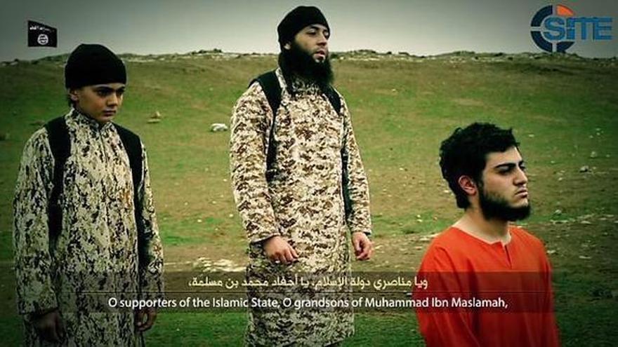 Una captura de un vídeo del Estado Islámico