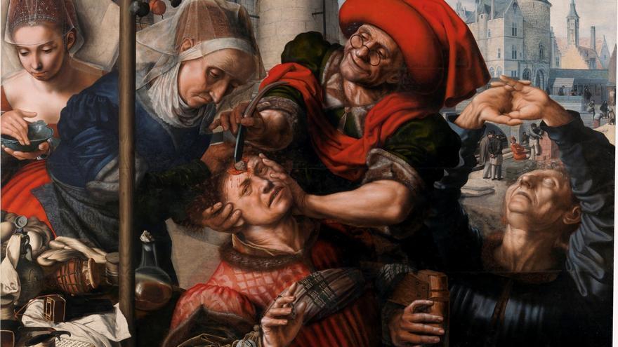 'El cirujano o La extracción de la piedra de la locura' (1550 - 1555)