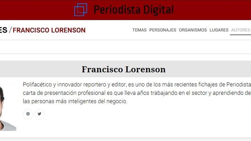 El perfil de Francisco Lorenson