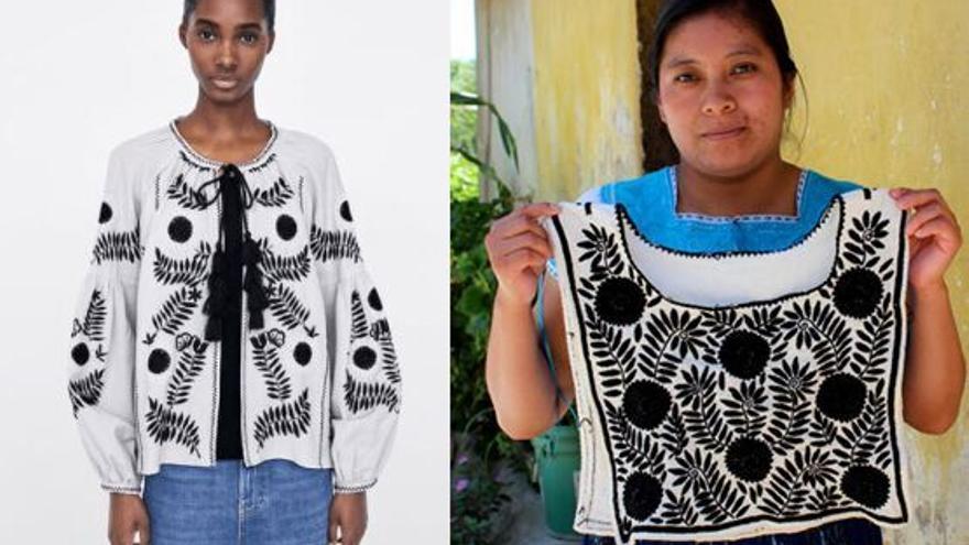 La prenda de Zara denunciada por las artesanas de Aguacatenango. 