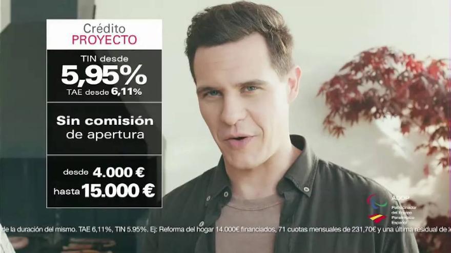 El presentador Christian Gálvez en un anuncio de crédito de Cofidis