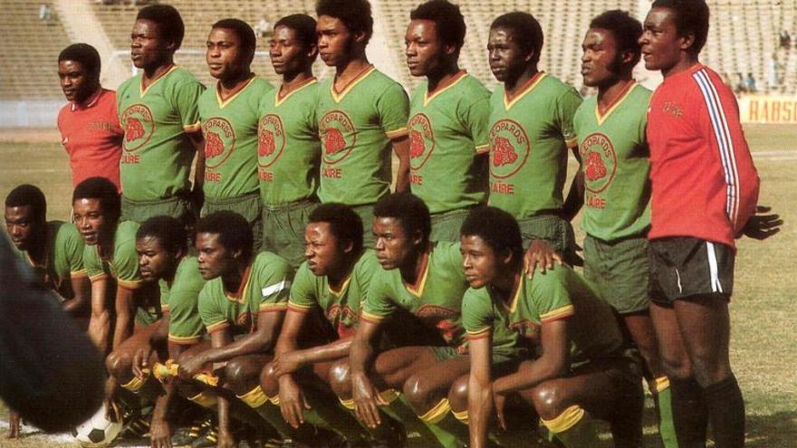 La selección de Zaire en 1974 en una imagen de archivo.