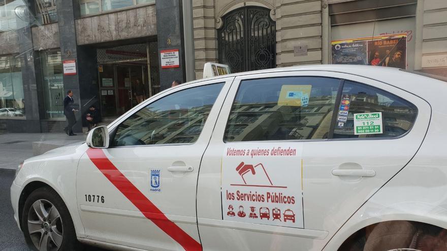 Un taxi en Madrid con otra campaña propia