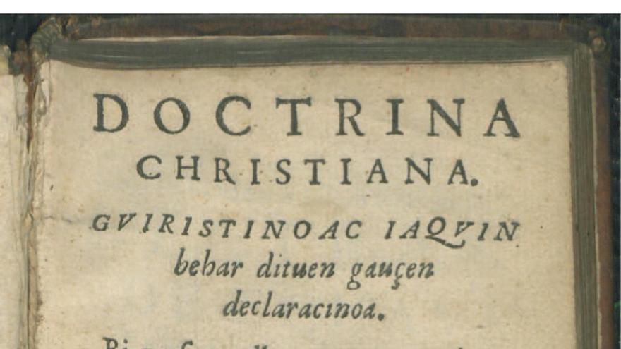 Portada de 'La Doctrina Cristiana', escrito por Esteve Materra en 1617