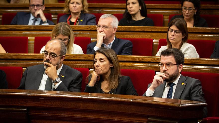 Aragonès y Budó transmiten su "malestar" a Torra por no haberles explicado su propuesta