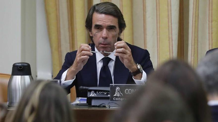 Aznar rechaza pedir "perdón" por la corrupción en el PP