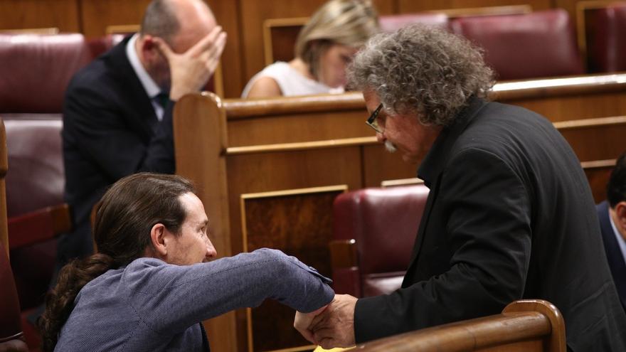 Iglesias reprocha a Tardá su "salida de tono" sobre Presupuestos: "El salario mínimo de 900 euros no es una payasada"